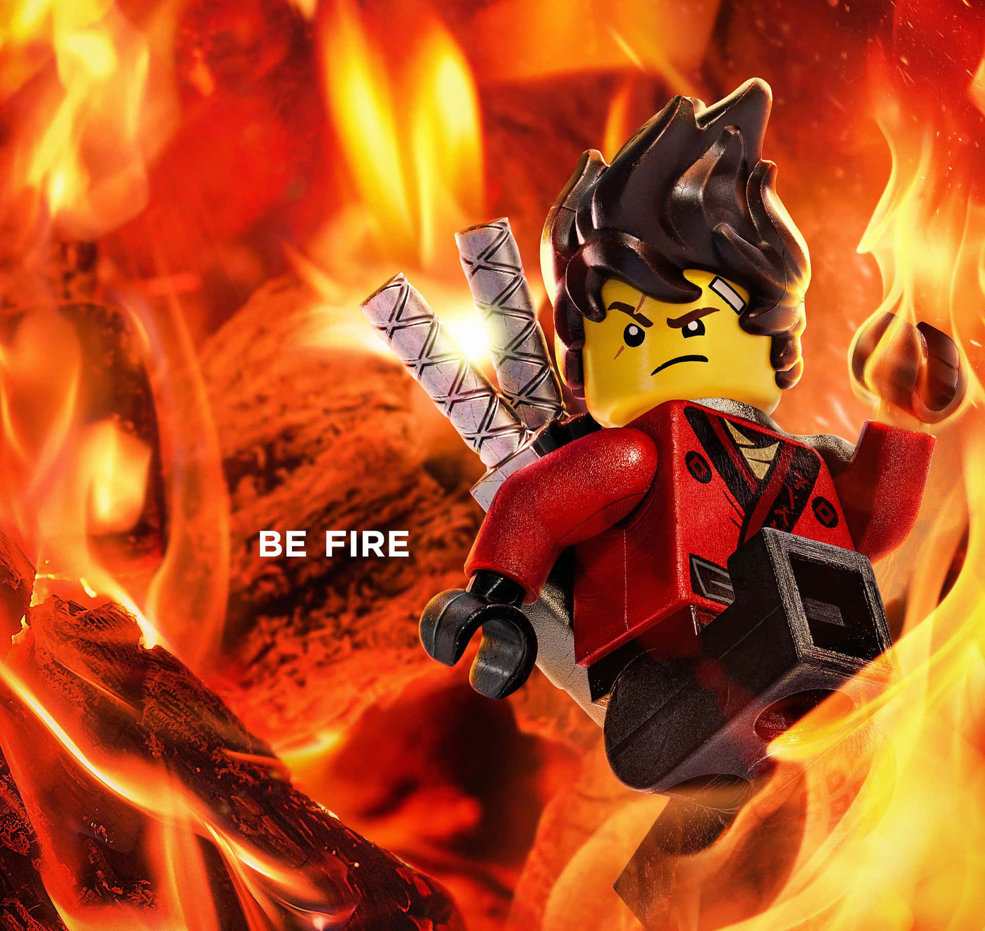 The Ninjago heroes assemble for action in a colorful, high-resolution wallpaper
