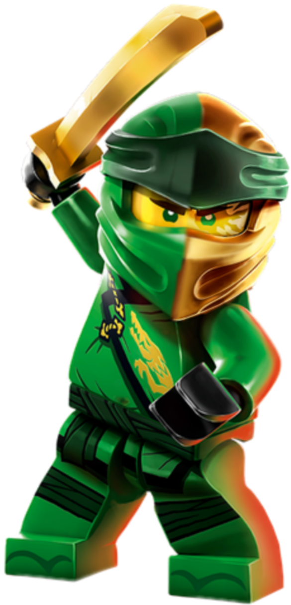 Ninjago Green Ninja Lloydwith Golden Sword PNG