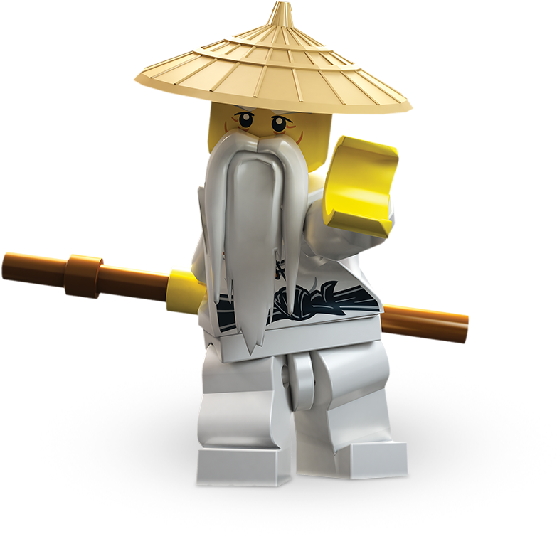 Ninjago Sensei Wu Lego Figure PNG