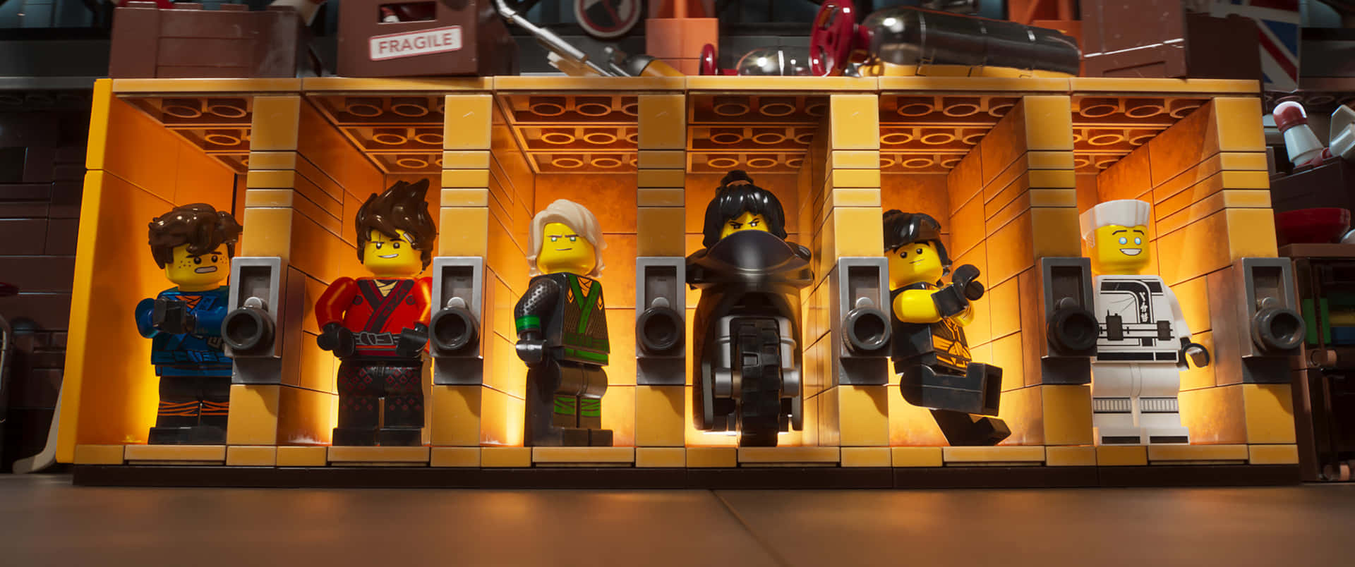 Ninjas In Cubicles From The Lego Ninjago Movie Wallpaper