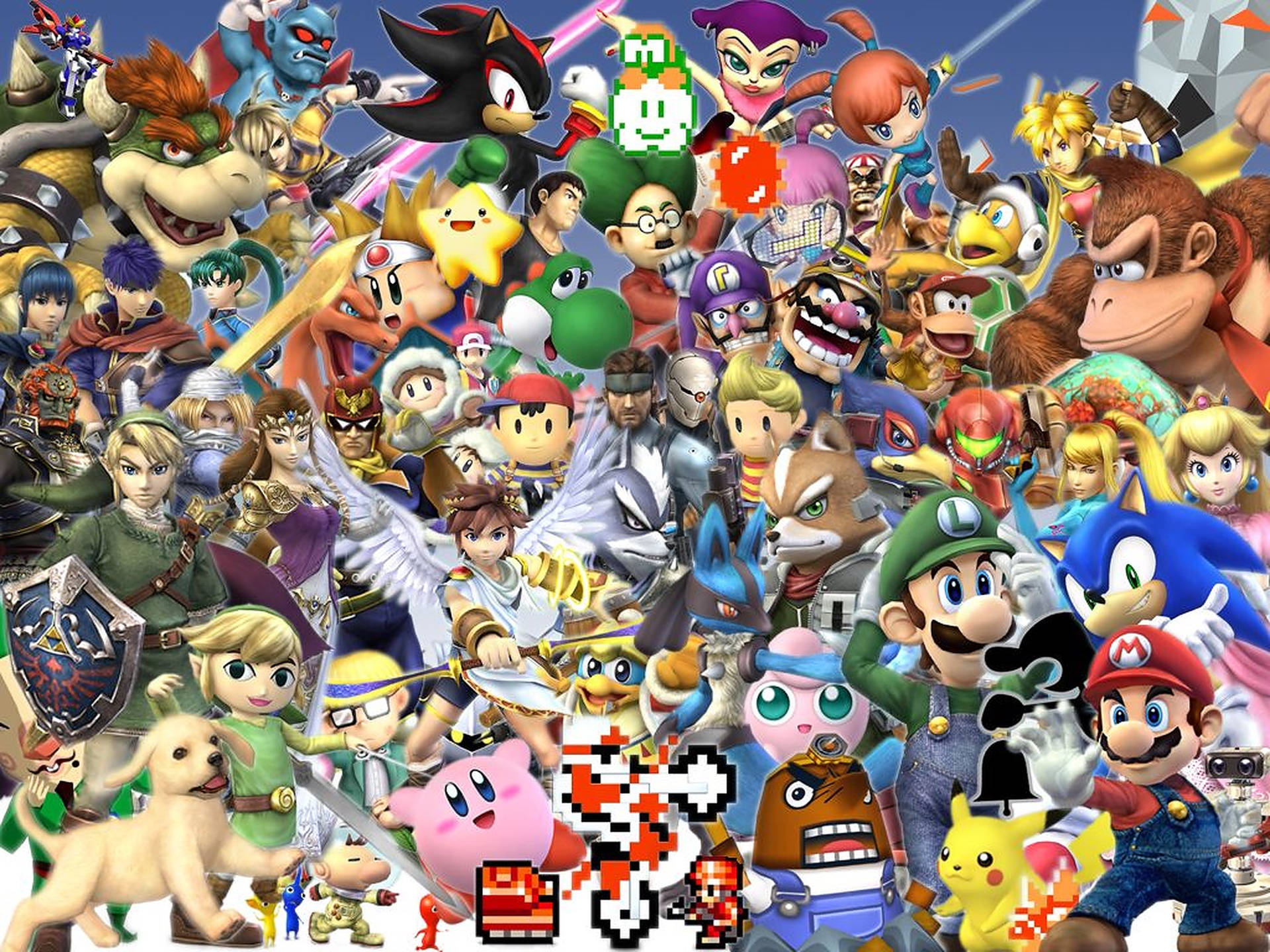 Nintendo Characters Aesthetic Collage