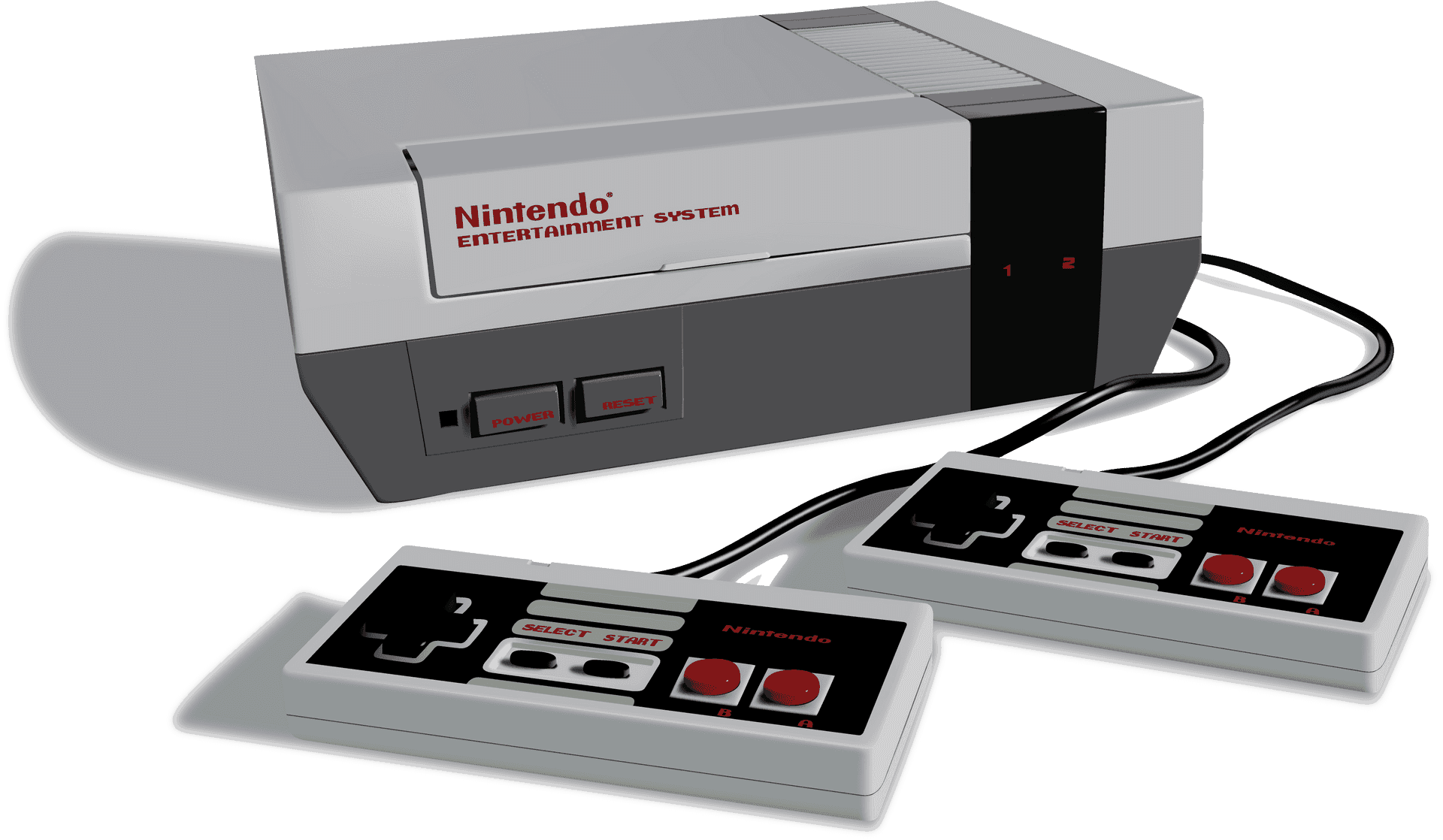 Nintendo Entertainment Systemand Controllers.png PNG