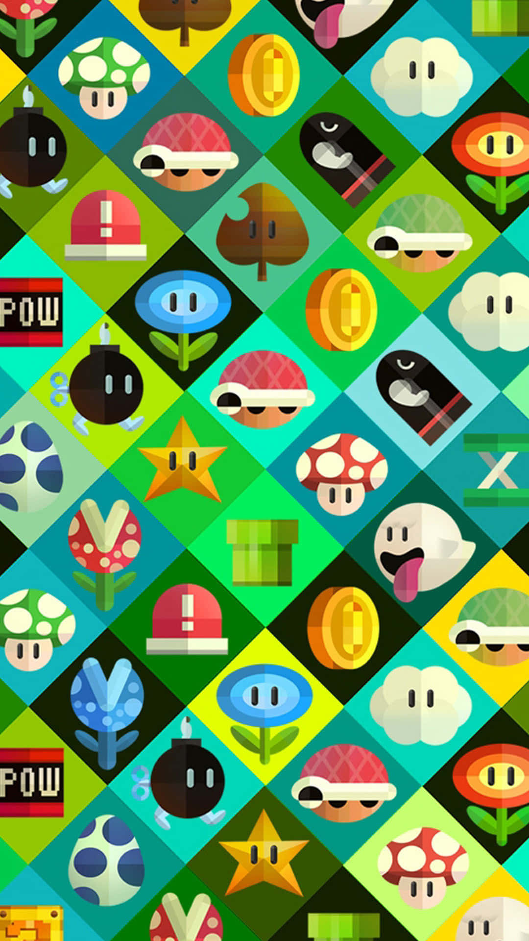 Stay tuned to the new gaming experience with the Nintendo iPhone Wallpaper