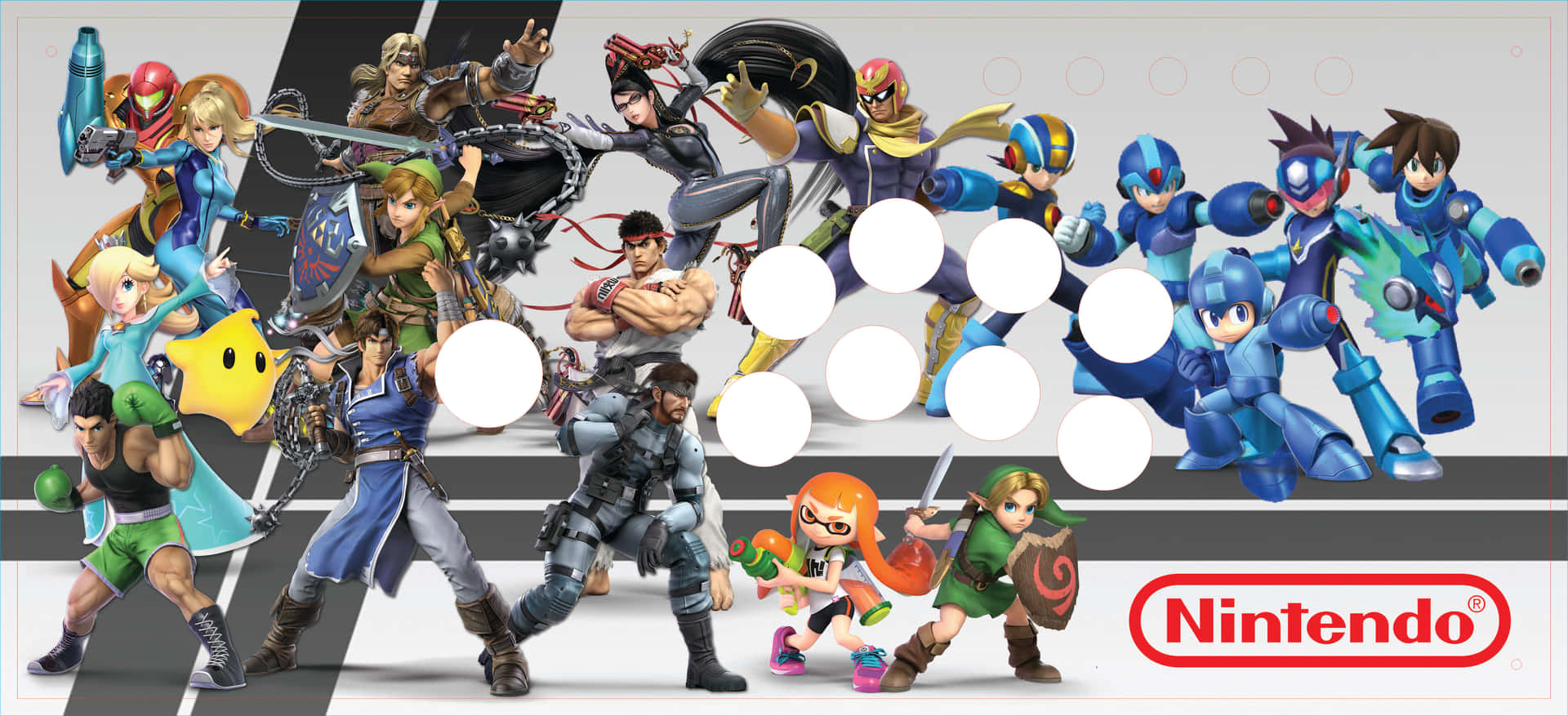 Ungrupo De Personajes En Un Juego De Nintendo
