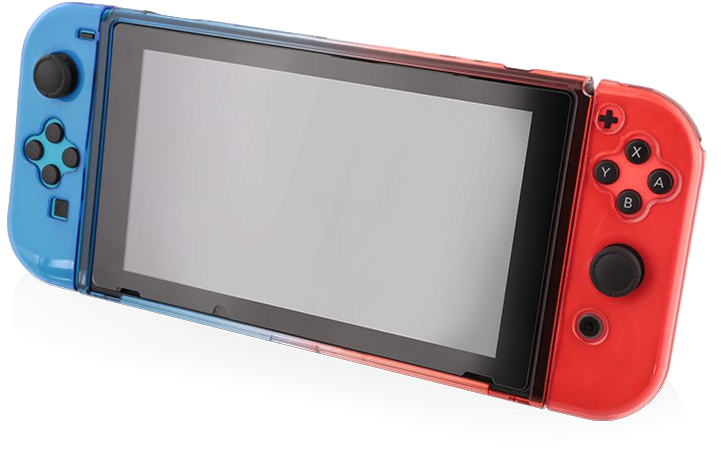 Nintendo Switch Console Red Blue Joy Cons PNG