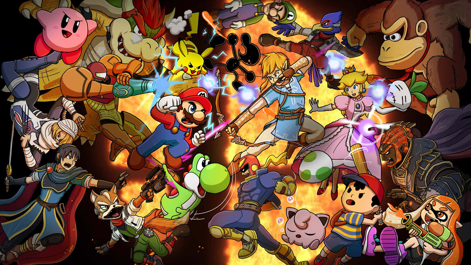 Exciting Nintendo Switch Games Collection Wallpaper