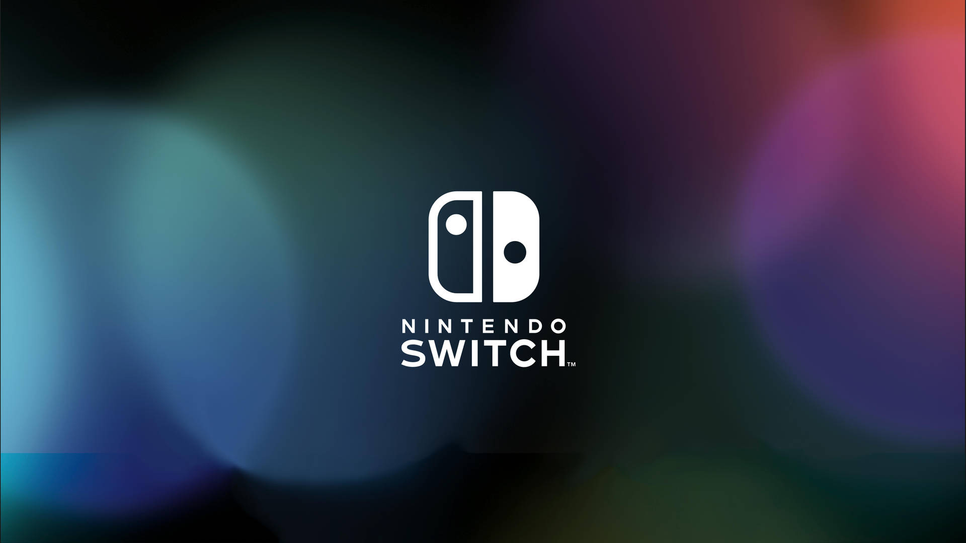 Nintendoswitch-logo Mit Unscharfem Hintergrund Wallpaper