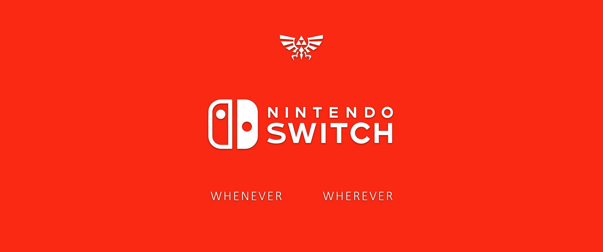 Nintendo Switch Logo Altid og Overalt. Wallpaper