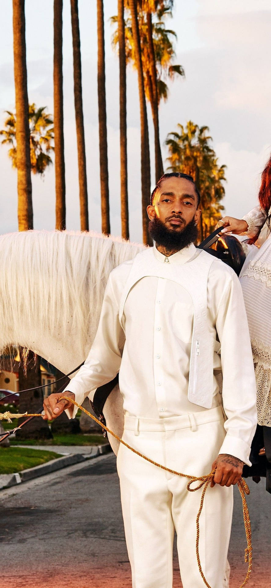 Nipsey Hussle In White