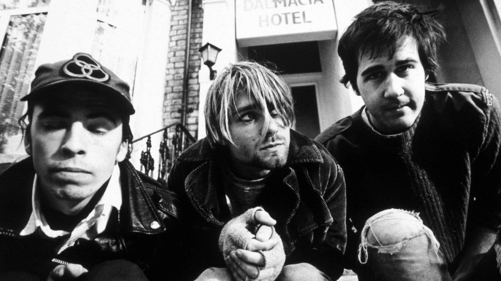 Nirvana Band in a Grunge-Inspired Design