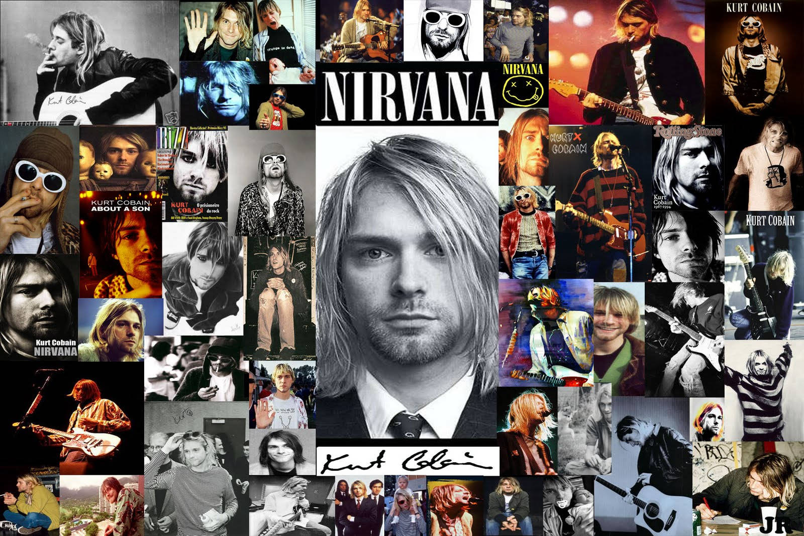Nirvana 4K Colorful Collage Wallpaper
