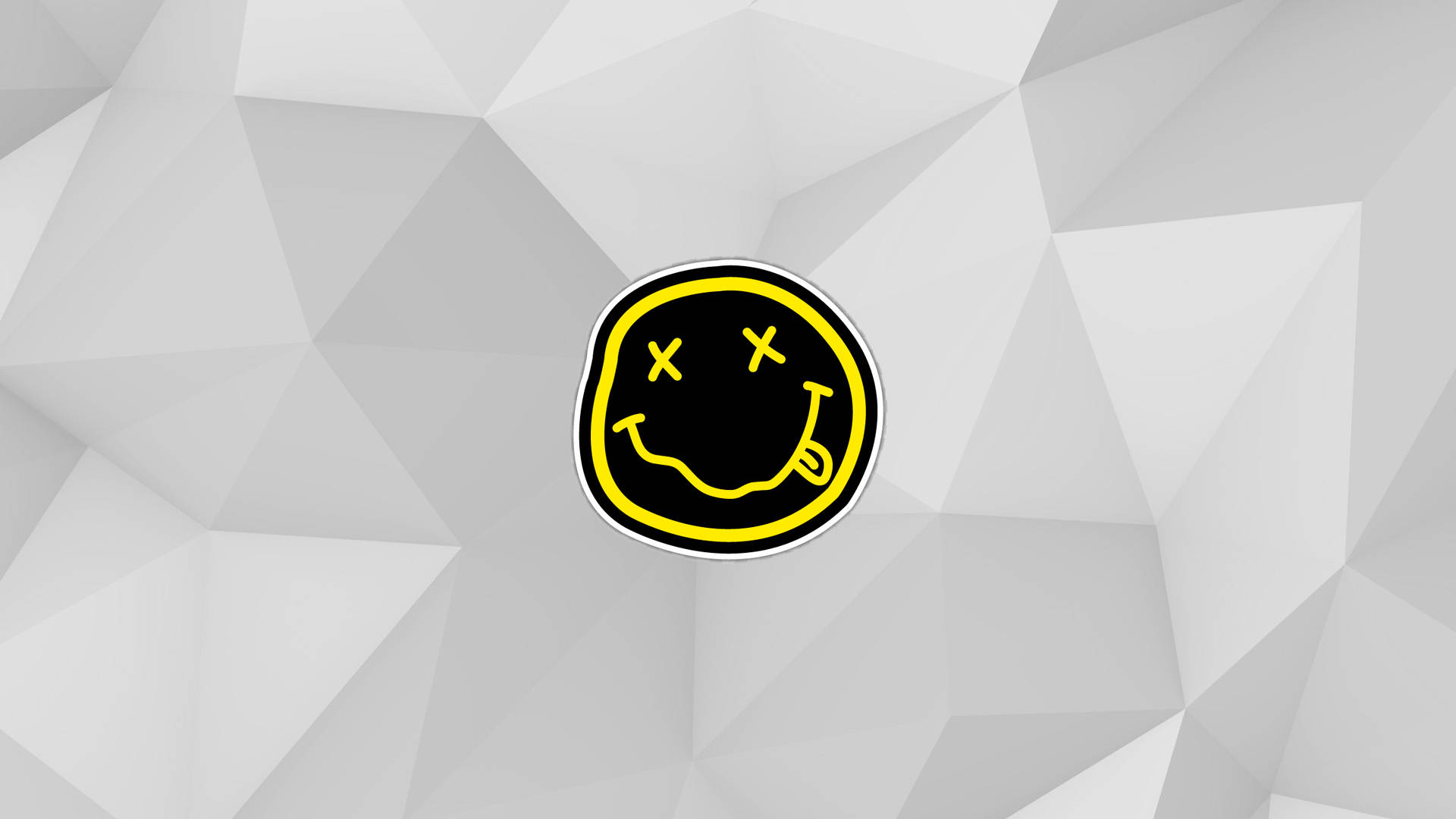 Diamond-patterned Nirvana 4K Logo Wallpaper