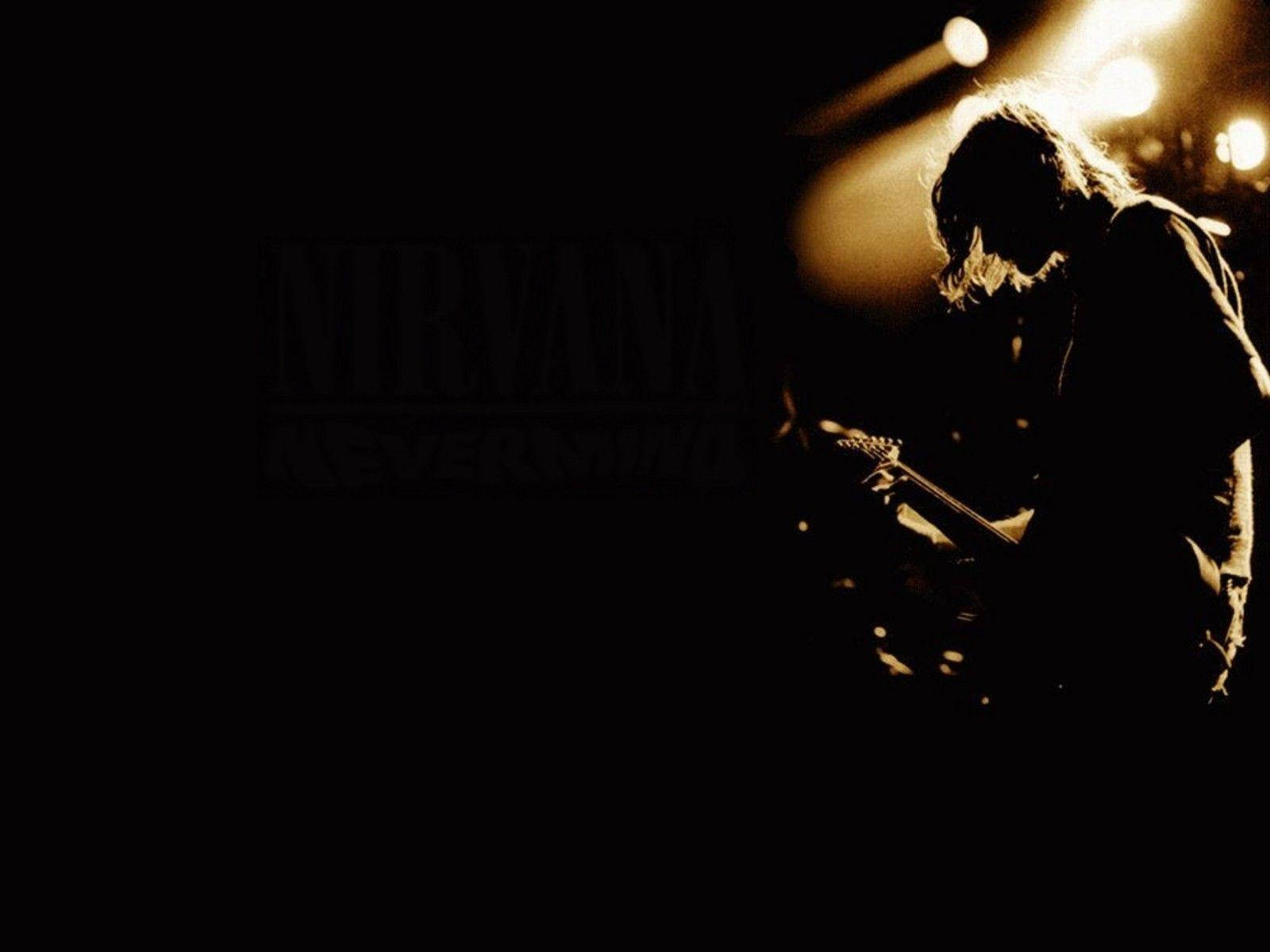 Nirvana Kurt Silhouette Wallpaper