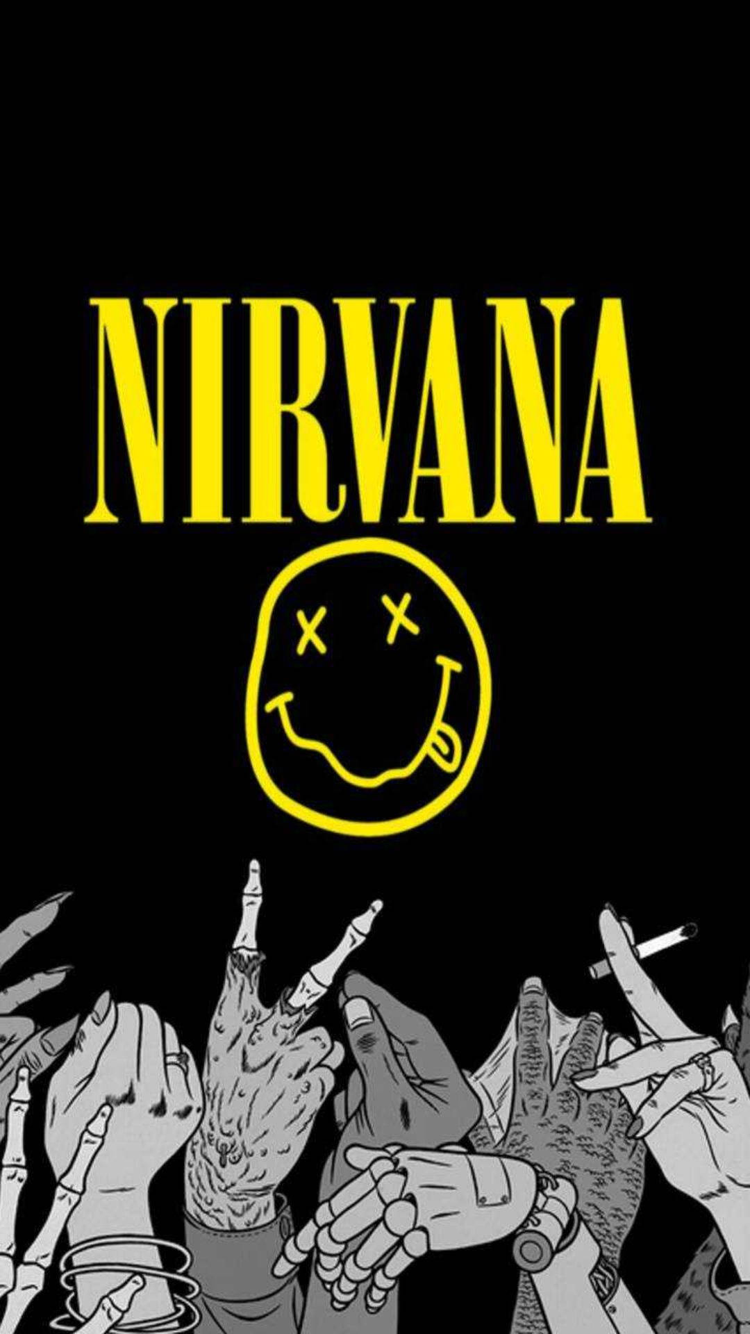 Nirvana Smiley Face Logo Wallpaper