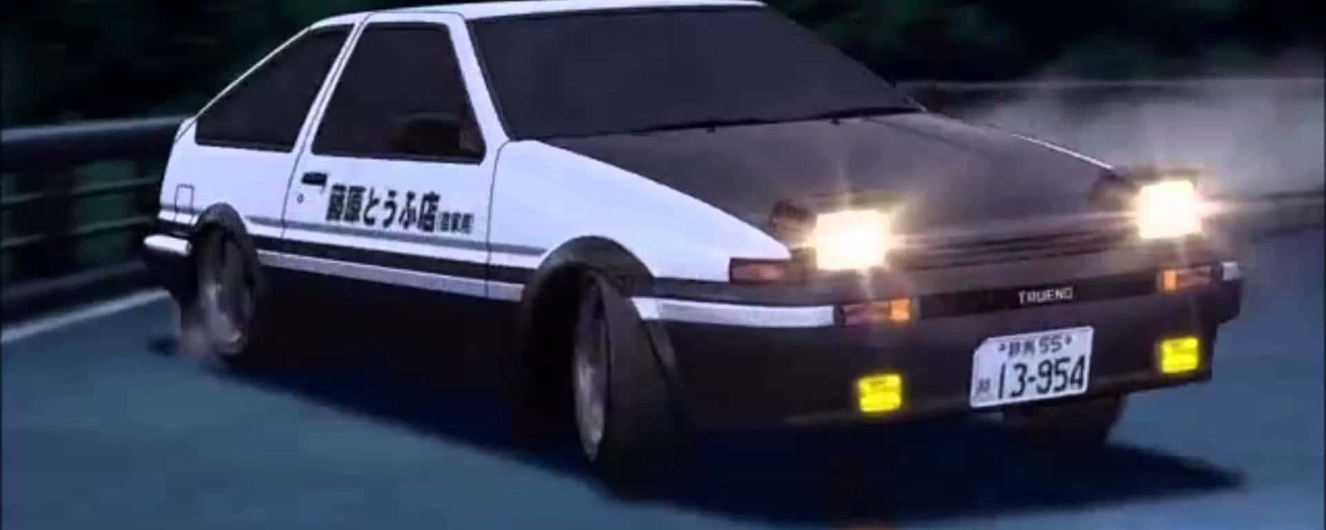Nissan180 Sx Blanco Con Luces Encendidas Fondo de pantalla