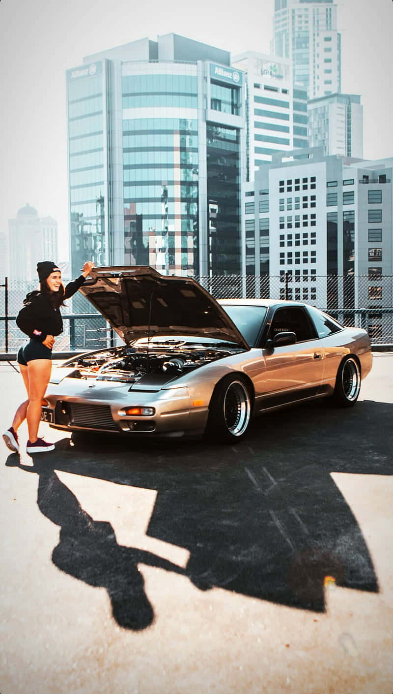 “Ready for the Road: Nissan 180SX" Wallpaper