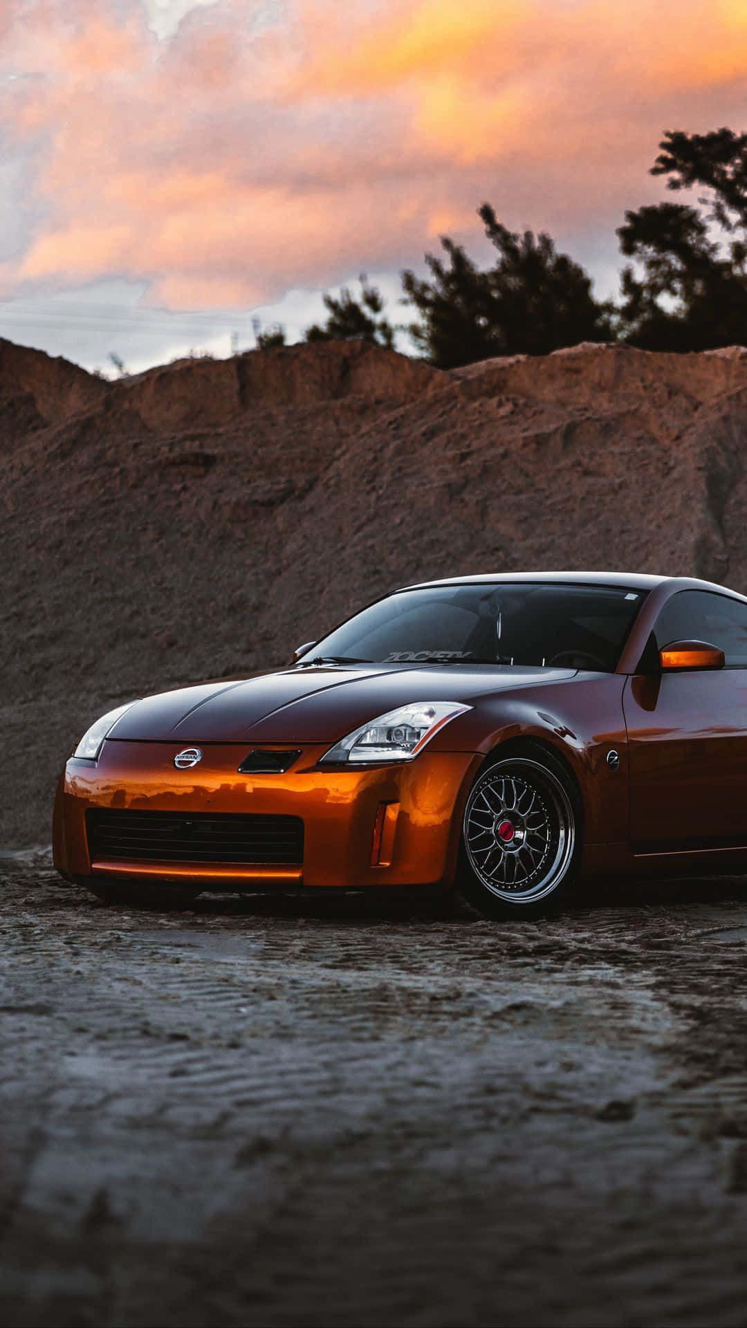 Make a Statement with the Nissan 350z Phone Wallpaper