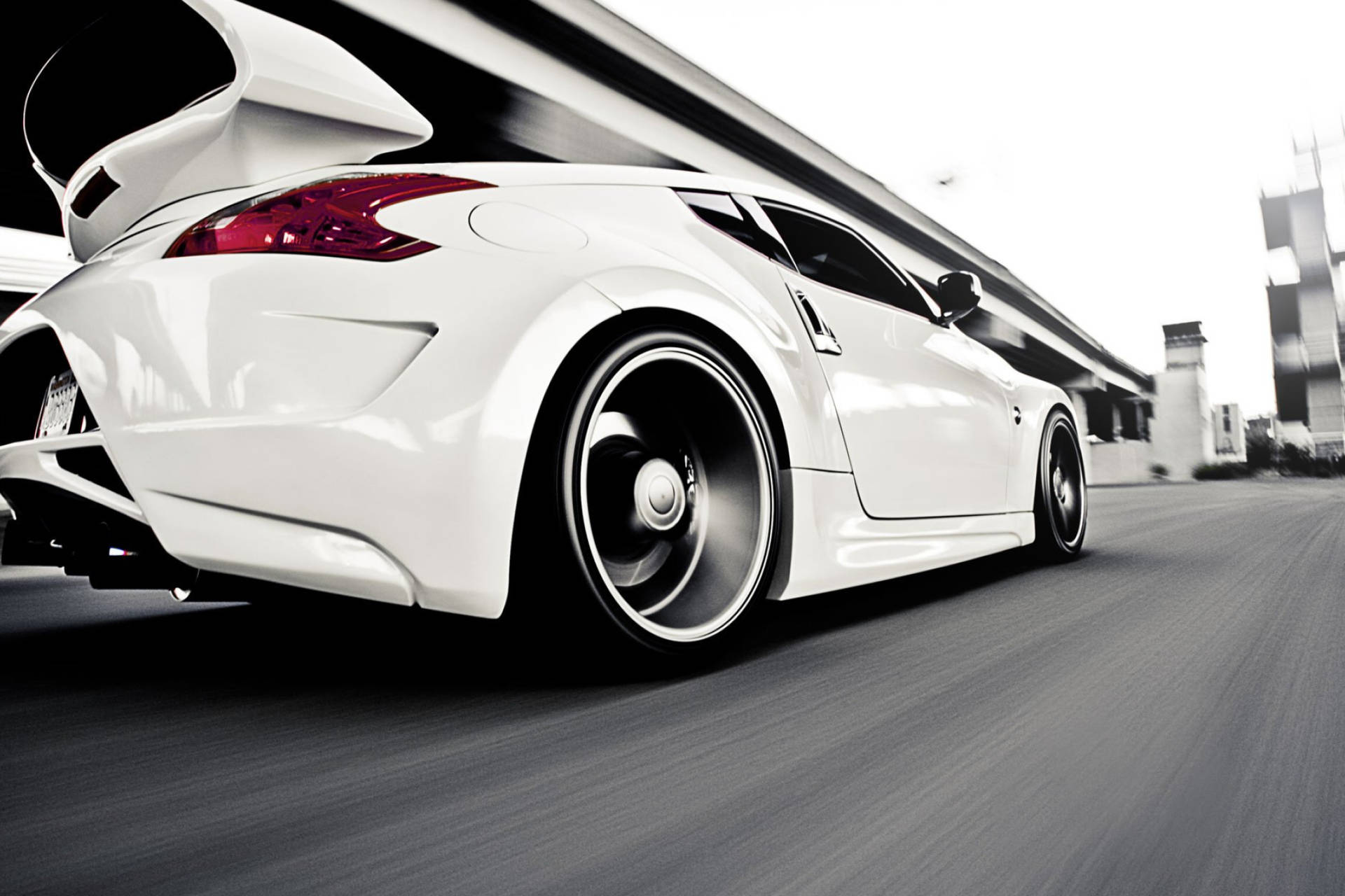 Nissan 370z With An Elevated Highway Wallpaper
