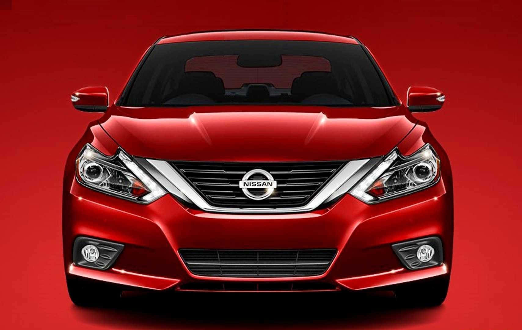 Sleek Nissan Altima in Nature Wallpaper