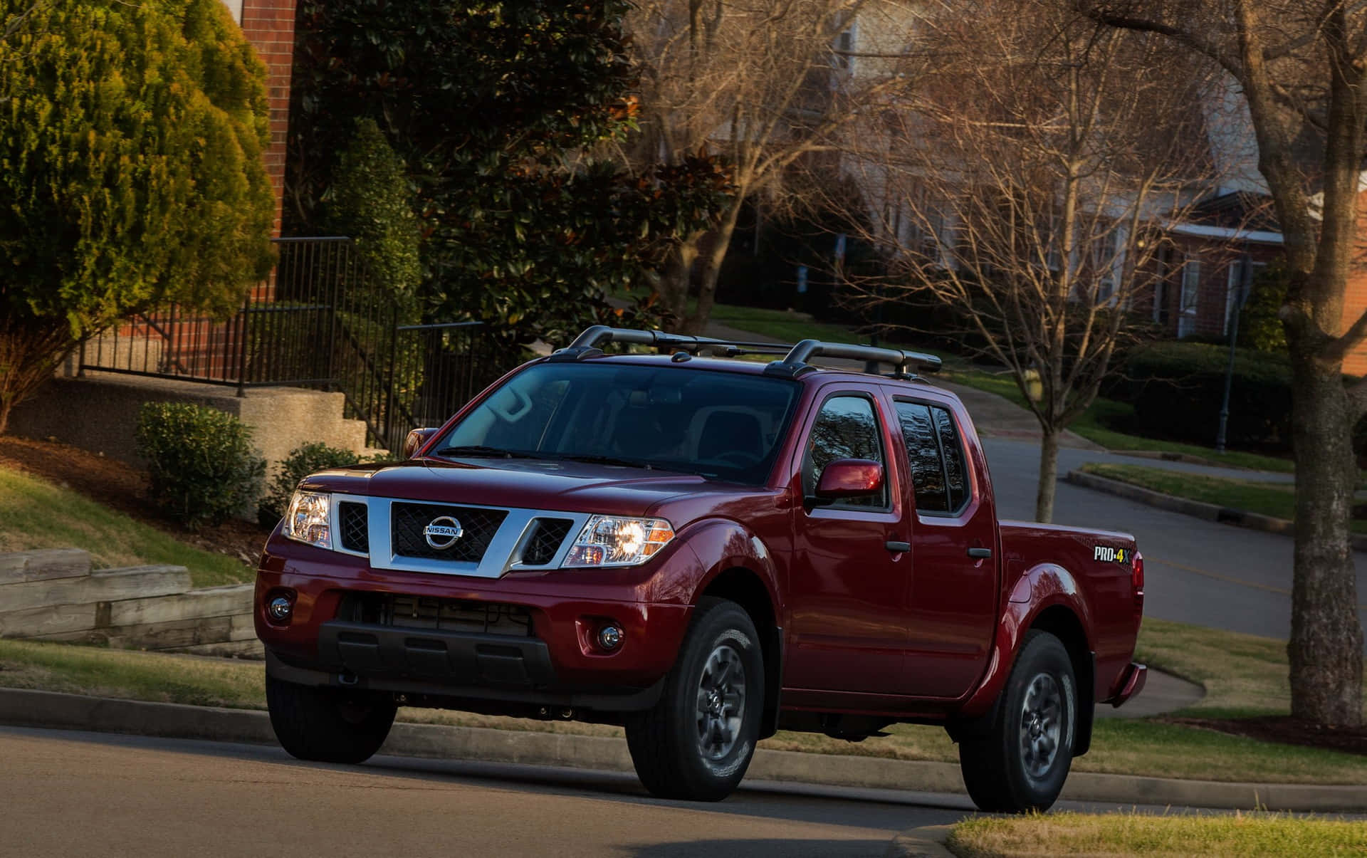 Nissan Frontier Dominating The Outdoor Landscape. Wallpaper