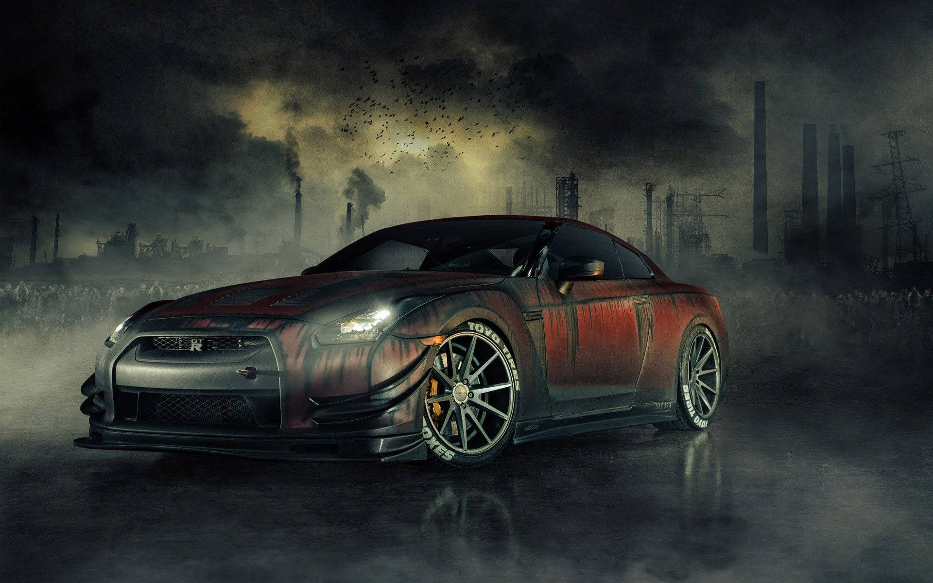 Nissan Gtr R35 Zombie Killer Wallpaper