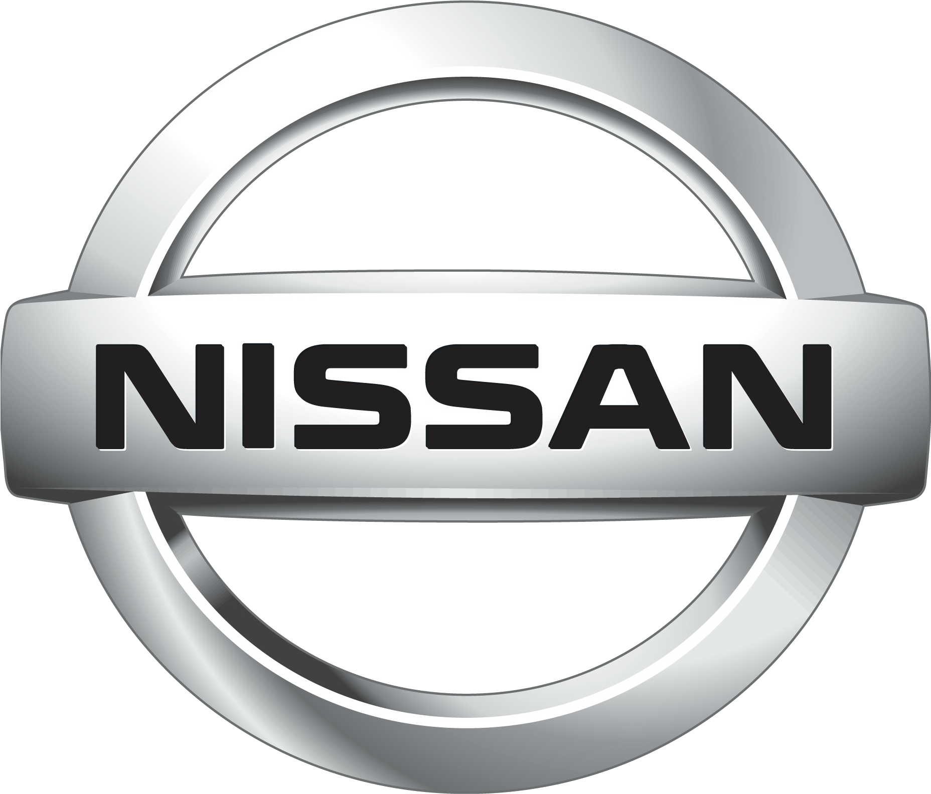 Nissan Logo Silver3 D PNG