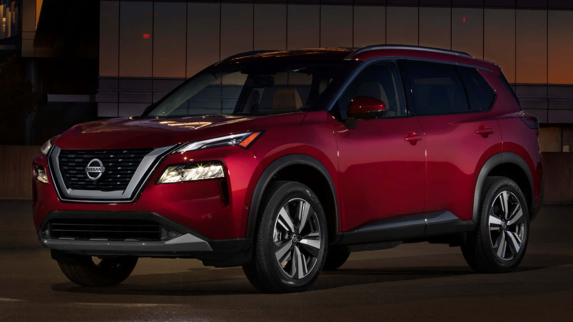 Nissan Rogue In Majestic Red Finish Wallpaper