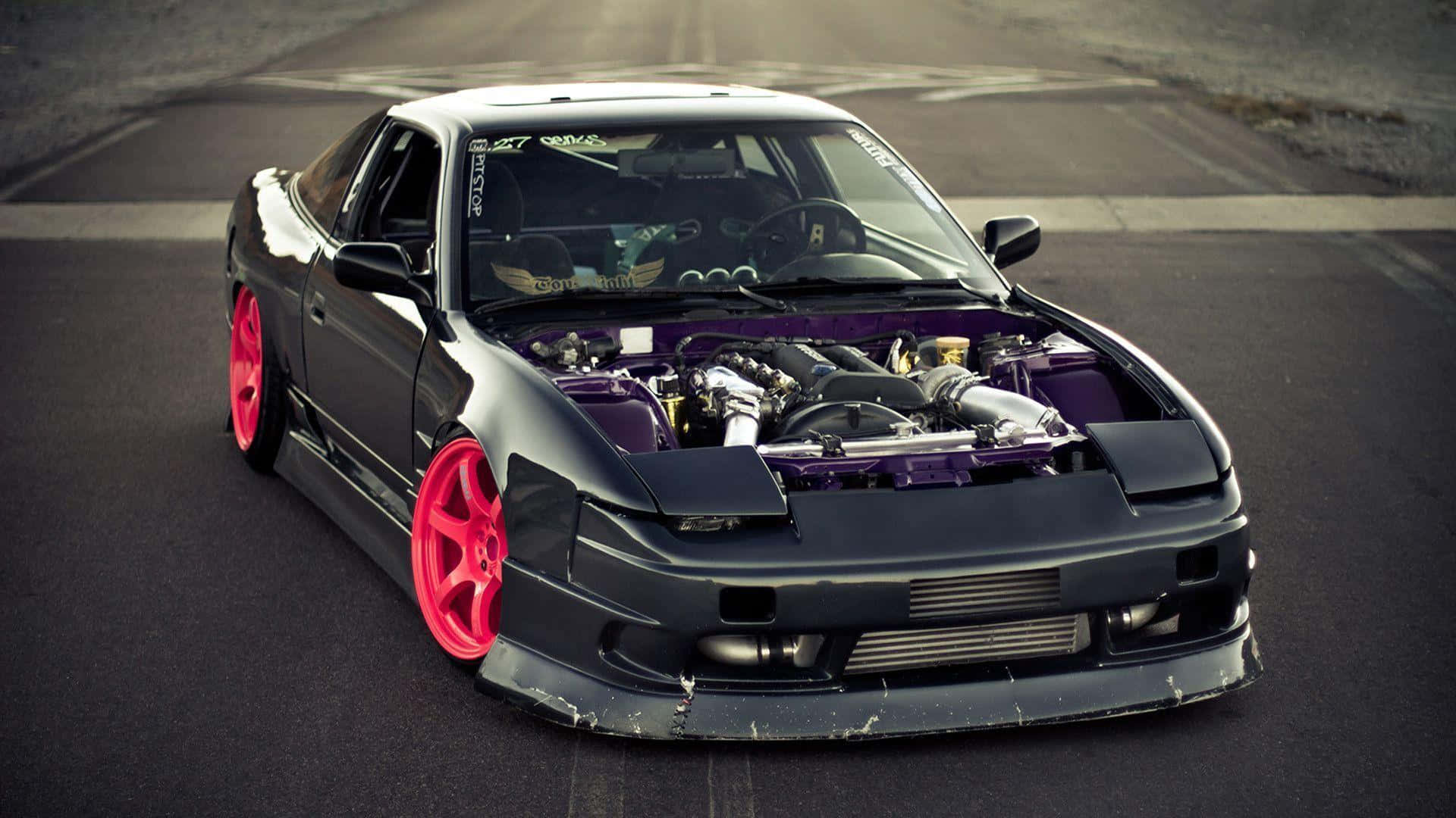 Frictionless Motor Performance: The Nissan Silvia S13 Wallpaper
