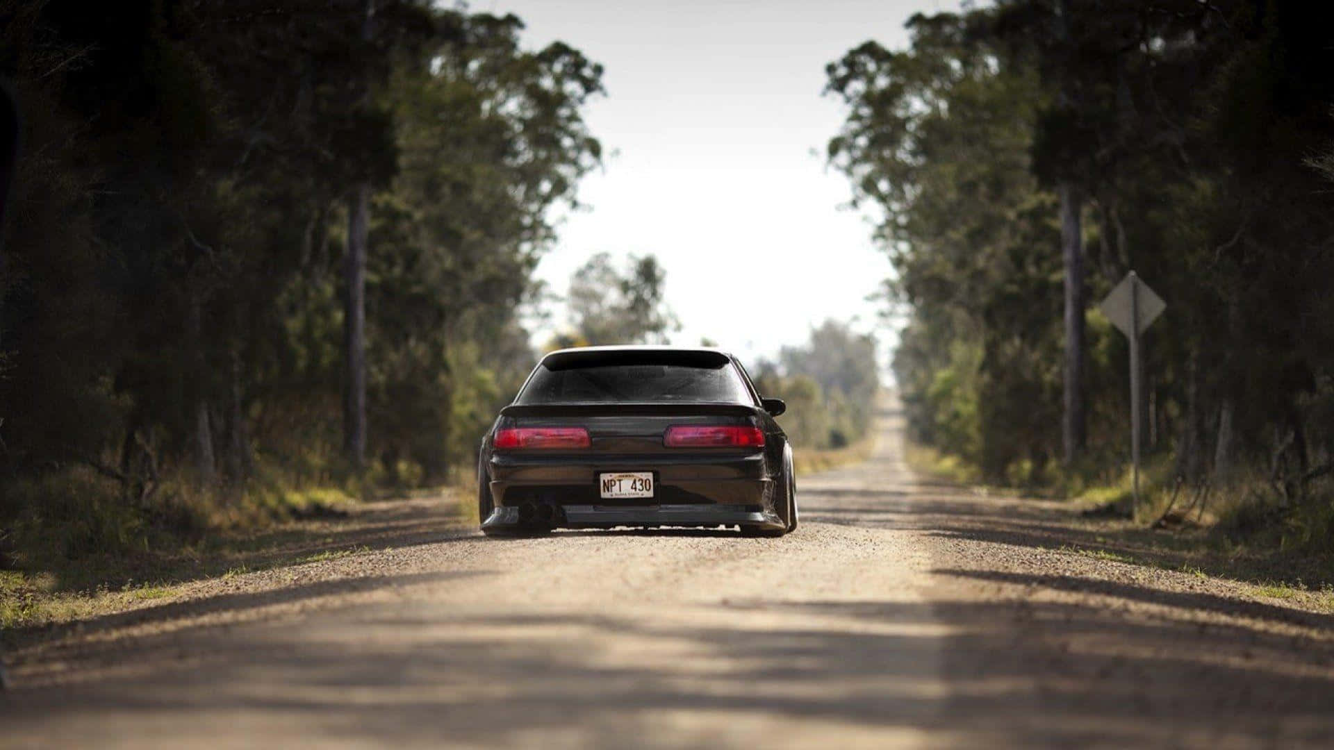 Black Nissan Silvia S13 Wallpaper