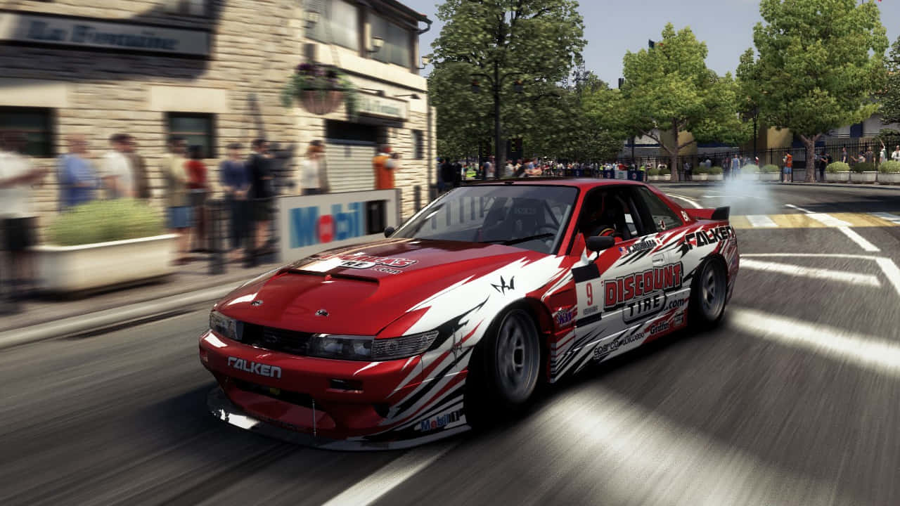 Nissan240sx Drifting Action Wallpaper