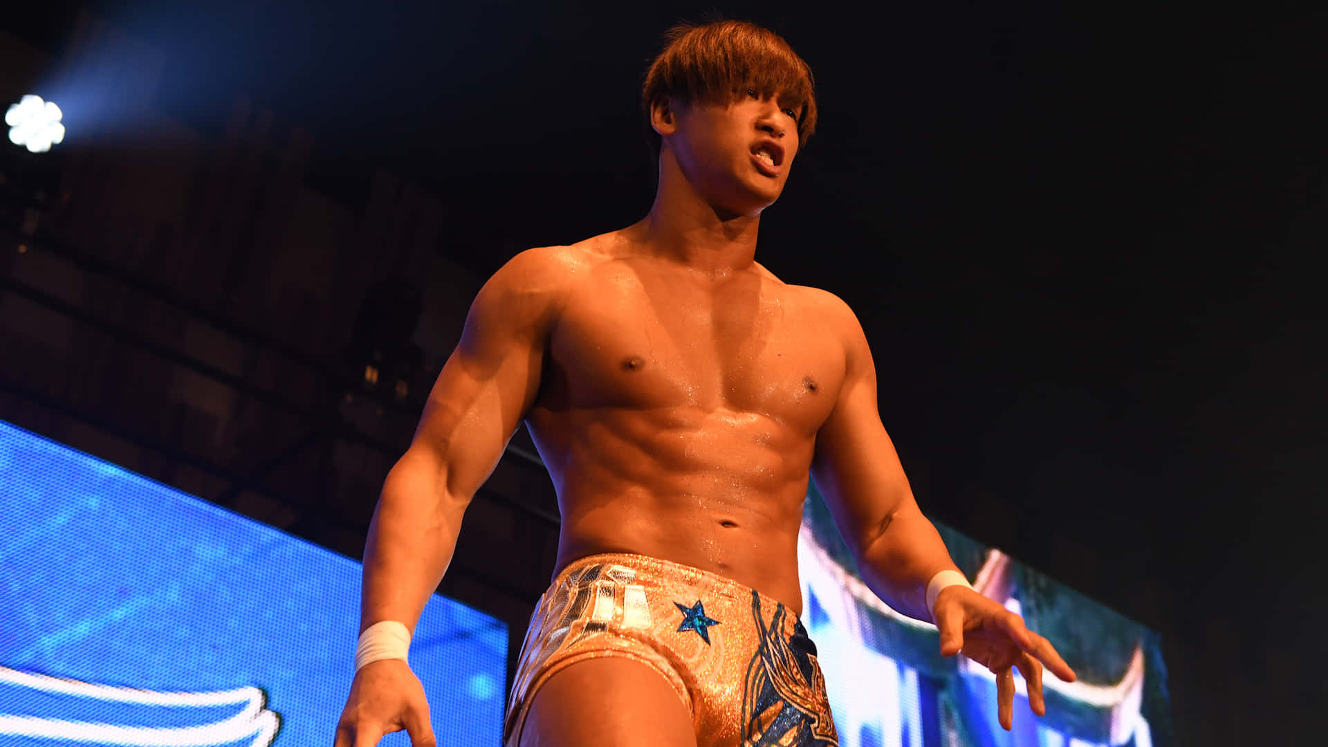 1.NJPW Star Kota Ibushi vandrer op ad rebene til toppen Wallpaper