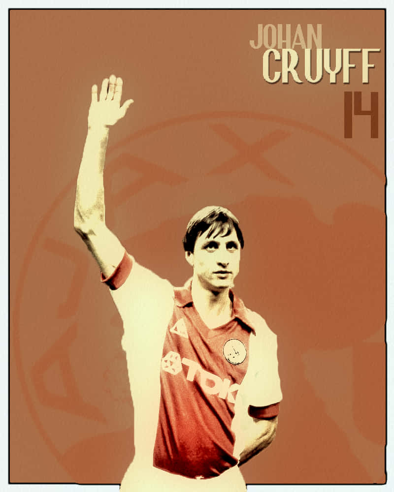 No14 Johan Cruyff Cartel De Póster Fondo de pantalla