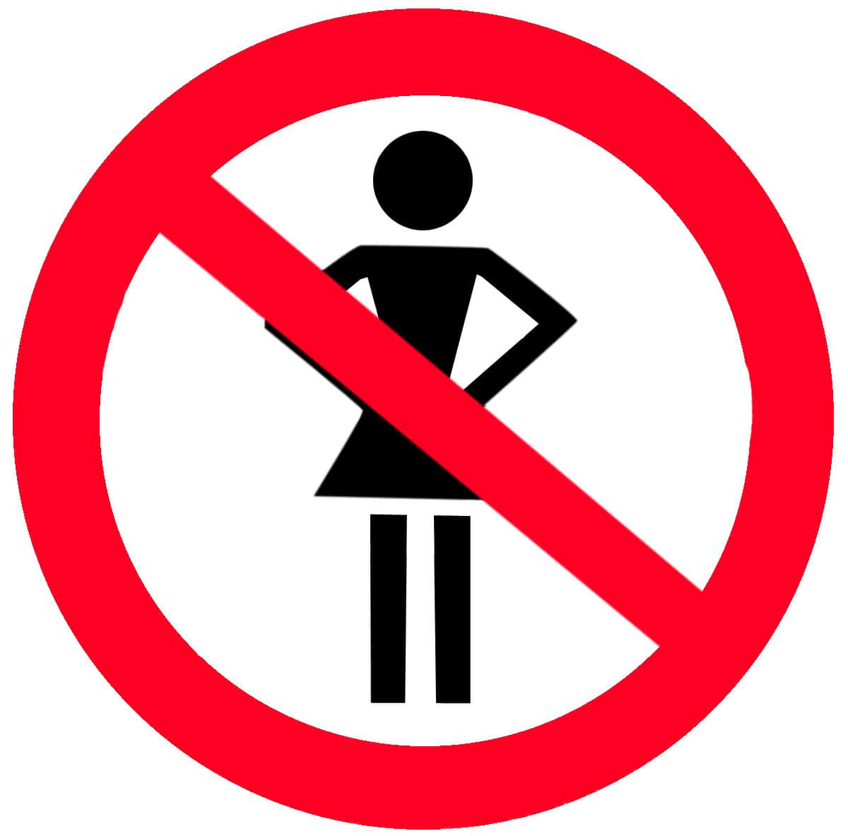 Señalde Prohibido El Ingreso De Mujeres