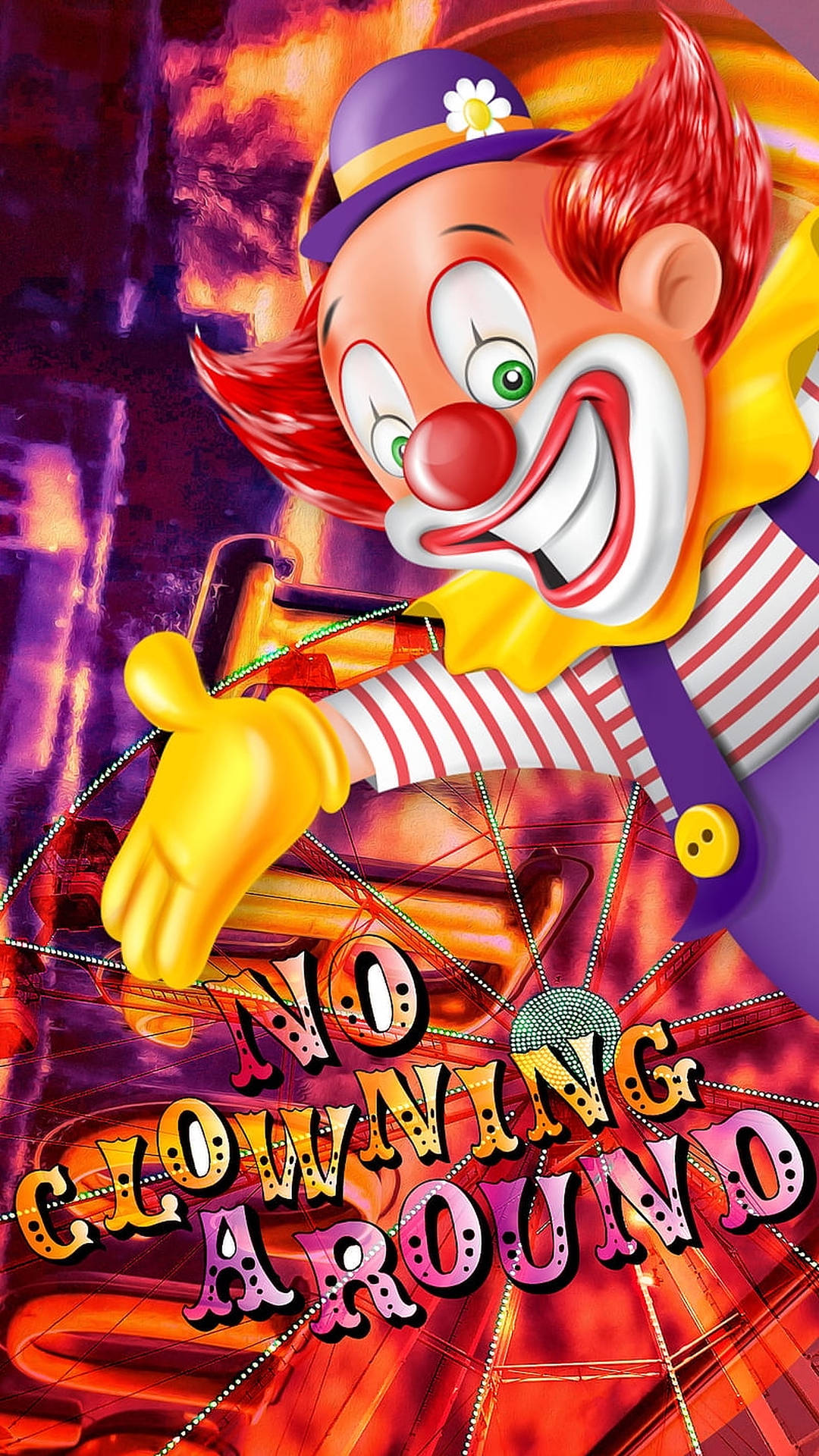No Clowning Around Clown Wallpaper