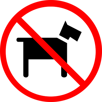 No Dogs Allowed Sign PNG