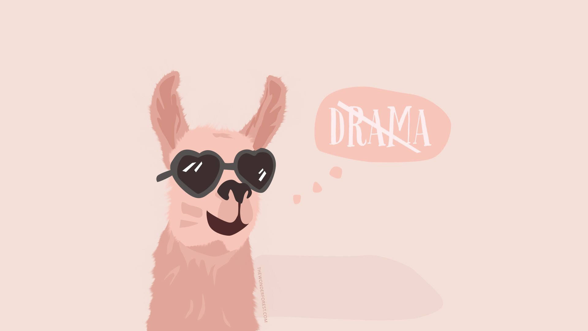 No Drama Llama Wallpaper
