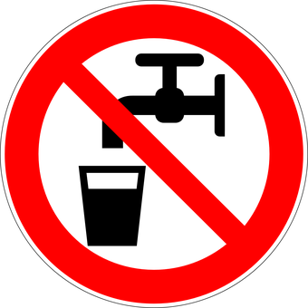 No Drinking Sign PNG