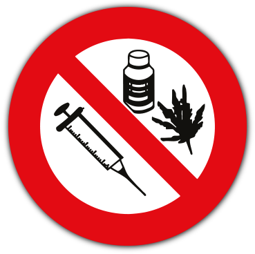 No Drugs Sign Graphic PNG