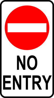 No Entry Sign PNG