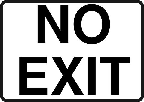 No Exit Sign PNG
