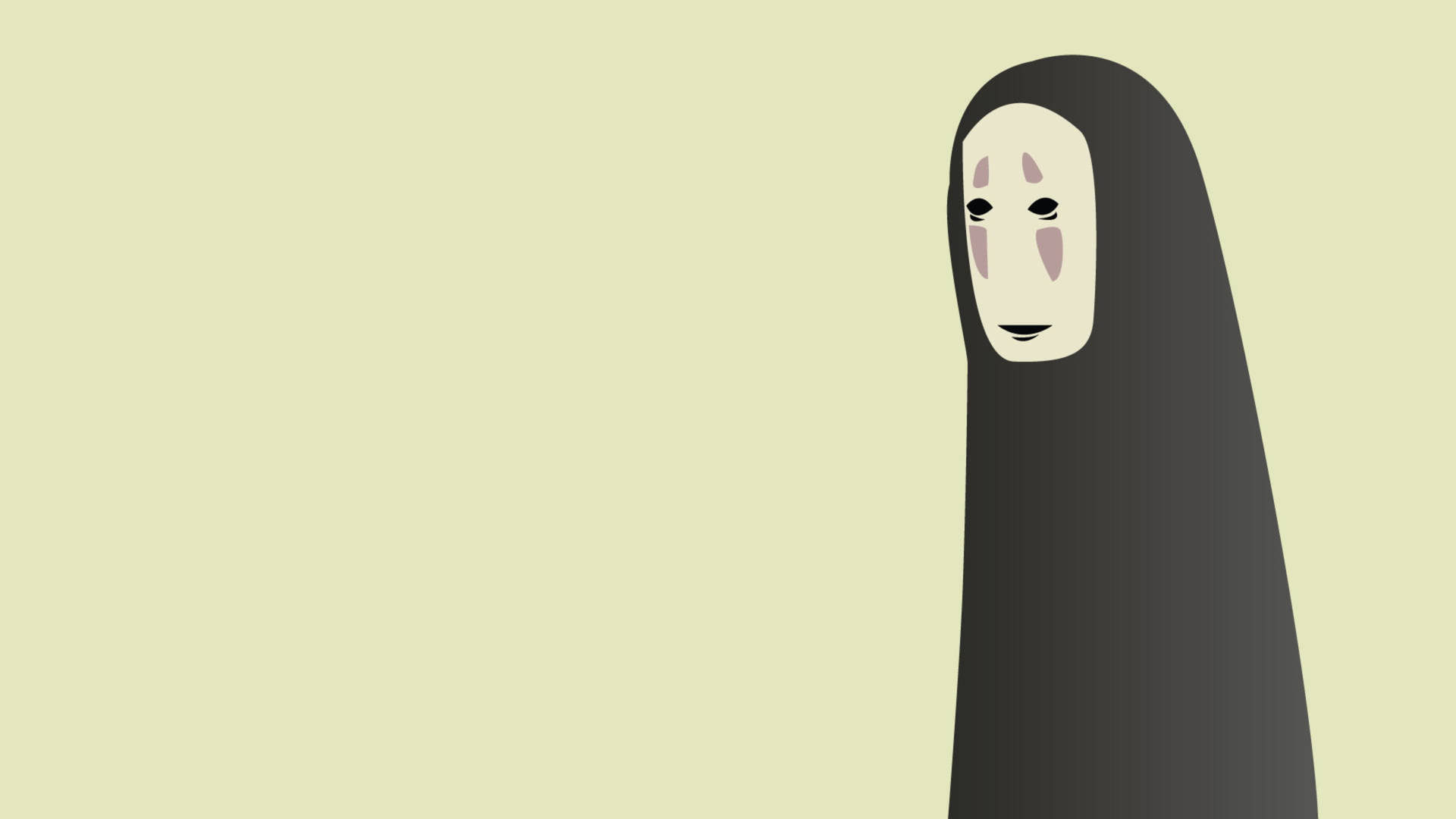 No-Face Lime Background Wallpaper