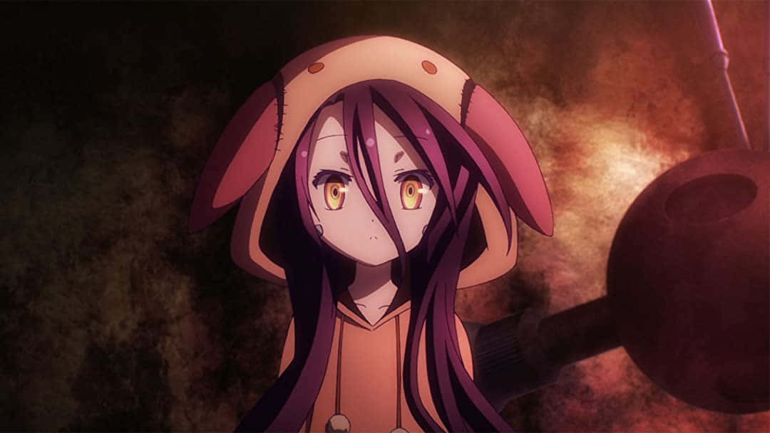 No Game No Life Schwi Wearing Hoodie Picture