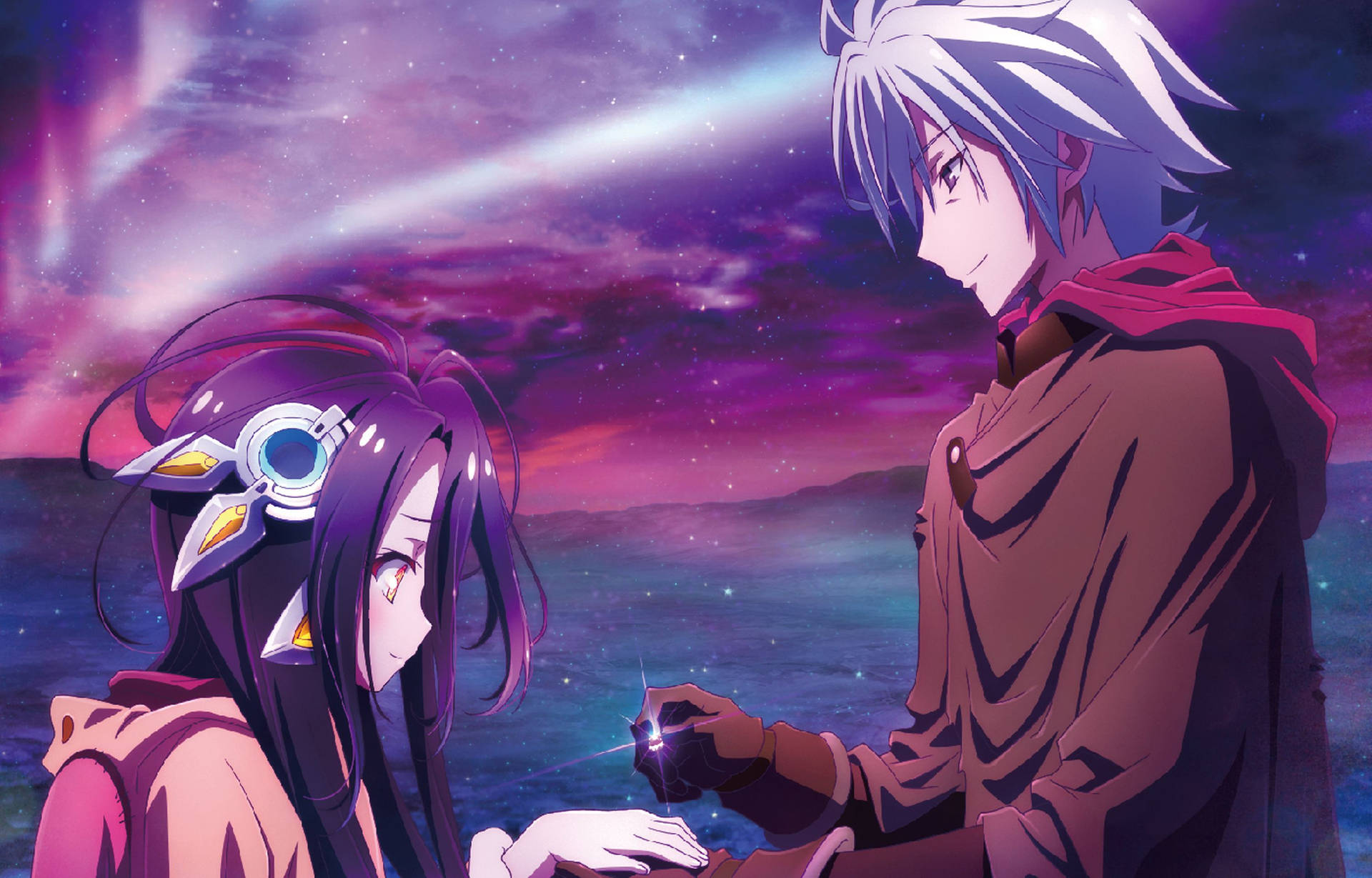 Join Sora and Shiro as they embark on escapist adventures in the world of No Game No Life. Wallpaper