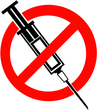 No Injection Sign PNG