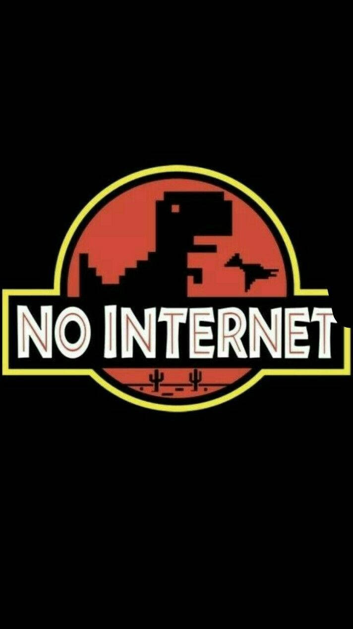 No Internet Jurassic Design Wallpaper