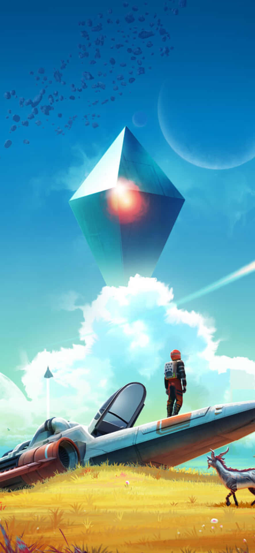 Explore The Galaxy On Your Phone With No Man's Sky Wallpaper