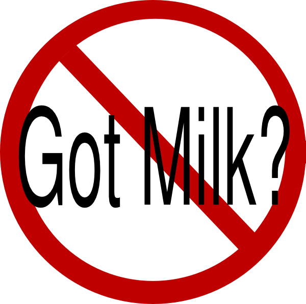 No Milk Sign Parody PNG