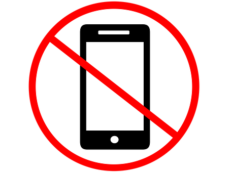 No Mobile Phones Sign PNG