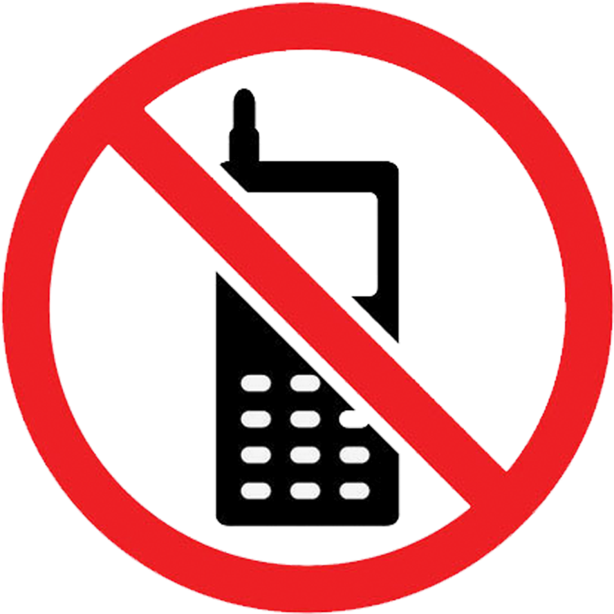 No Mobile Phones Sign Clipart PNG