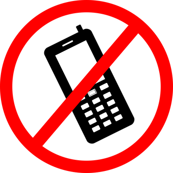 No Mobile Phones Sign PNG